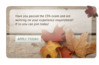 Vermont landscape with mountain view in the background captions says- Have you passed the CPA exam and are
working on your experience requirement?
If so you can join today!